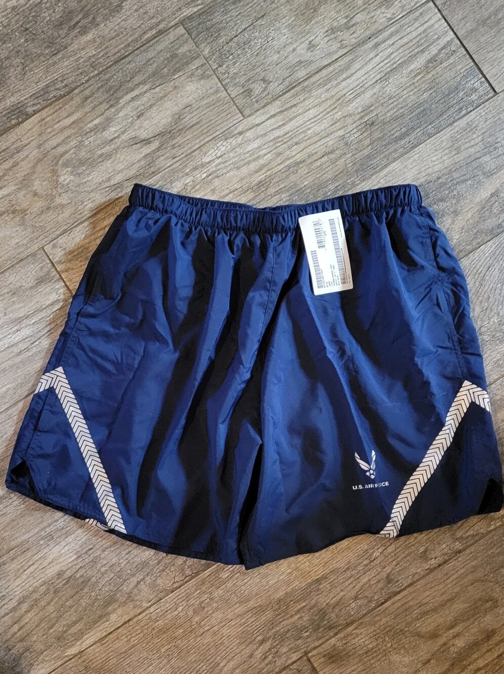 Unicor United States Air Force PT Training Trunks Shorts Reflective Chevron Side